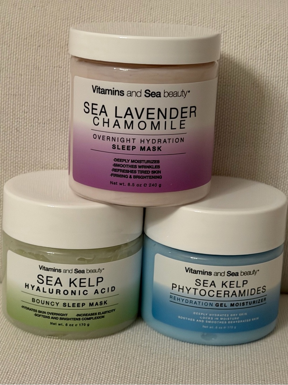 (3)Sea Kelp Phytoceramides Moisturizer & Hyaluronic Acid Mask, Sea Lavender Mask - Picture 11 of 12